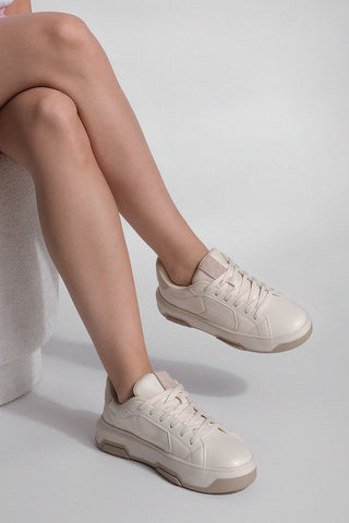 Kadın Sneaker Spor Ayakkabı Aletta - Bej