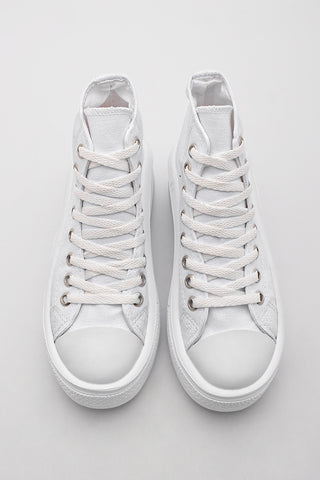 Kadın Sneaker  Keten Spor Ayakkabı Norel - Beyaz