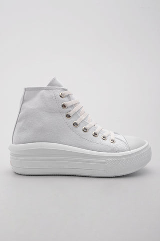 Kadın Sneaker  Keten Spor Ayakkabı Norel - Beyaz