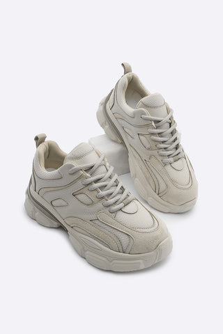 Kadın Sneaker Spor Ayakkabı Tarlas - Bej