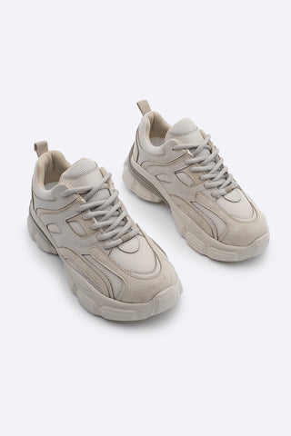 Kadın Sneaker Spor Ayakkabı Tarlas - Bej