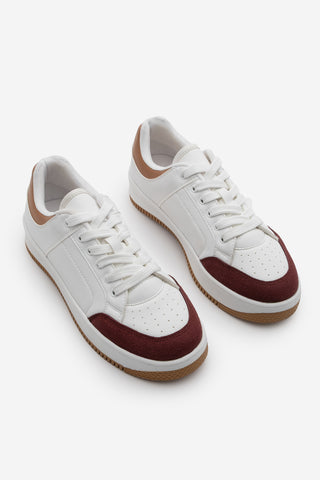 Kadın Sneaker Spor Ayakkabı Hinos - Bordo