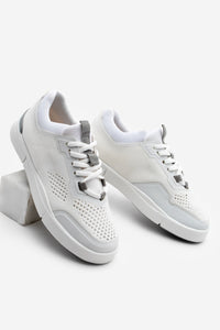 Kadın Sneaker Örgü Triko Koşu Ve Yürüyüş Spor Ayakkabı Norge - Beyaz