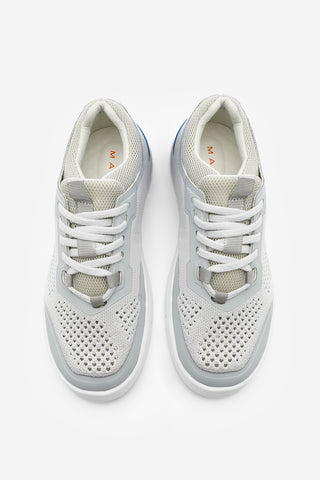 Kadın Sneaker Örgü Triko Koşu Ve Yürüyüş Spor Ayakkabı Norge - Gri