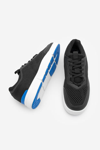 Kadın Sneaker Örgü Triko Koşu Ve Yürüyüş Spor Ayakkabı Norge - Siyah