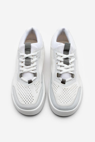 Kadın Sneaker Örgü Triko Koşu Ve Yürüyüş Spor Ayakkabı Norge - Beyaz