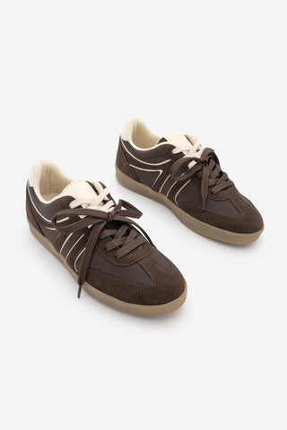 Kadın Sneaker Spor Ayakkabı Forden - Kahve Süet