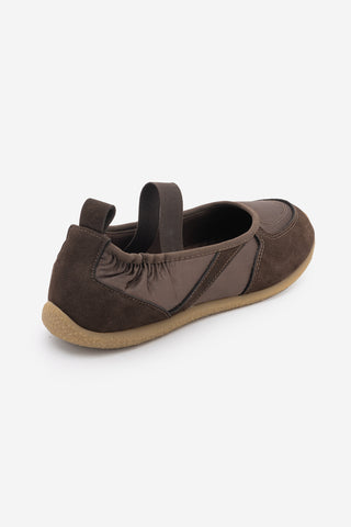 Kadın Sneaker Bantlı Günlük Spor Babet Sneaker Ronda - Kahve Süet