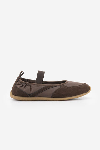Kadın Sneaker Bantlı Günlük Spor Babet Sneaker Ronda - Kahve Süet