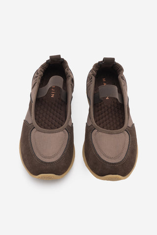 Kadın Sneaker Bantlı Günlük Spor Babet Sneaker Ronda - Kahve Süet