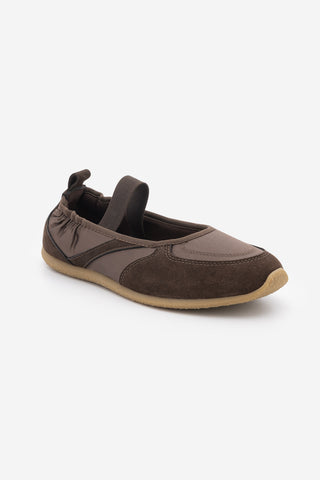 Kadın Sneaker Bantlı Günlük Spor Babet Sneaker Ronda - Kahve Süet