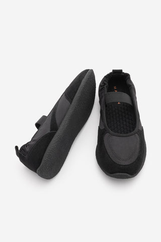 Kadın Sneaker Bantlı Günlük Spor Babet Sneaker Ronda - Siyah Süet
