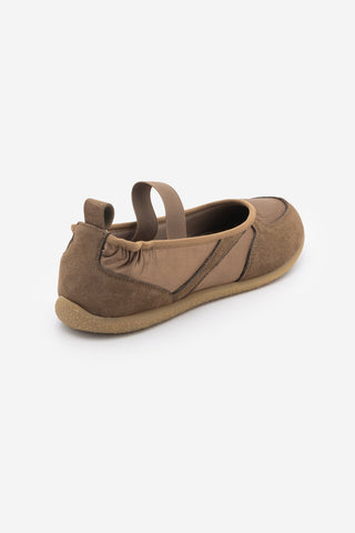 Kadın Sneaker Bantlı Günlük Spor Babet Sneaker Ronda - Tütün Kahve Süet