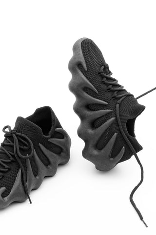 Kadın Sneaker Triko Eva Taban Spor Ayakkabı Viela - Siyah