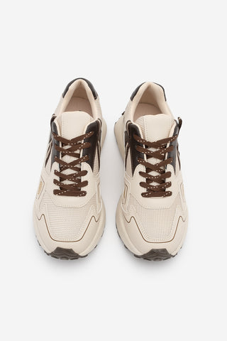 Kadın Sneaker Kalın Taban Sneaker Spor Ayakkabı Batira - Bej