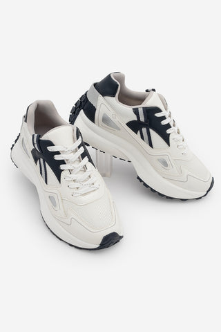 Kadın Sneaker Kalın Taban Sneaker Spor Ayakkabı Batira - Beyaz