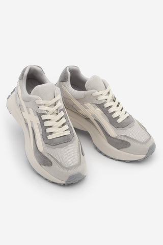 Kadın Sneaker Kalın Taban Sneaker Spor Ayakkabı Ribaga - Gri