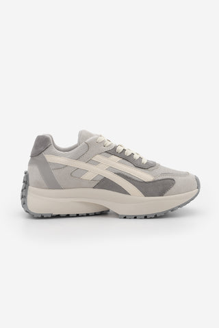Kadın Sneaker Kalın Taban Sneaker Spor Ayakkabı Ribaga - Gri