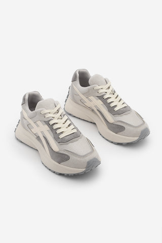 Kadın Sneaker Kalın Taban Sneaker Spor Ayakkabı Ribaga - Gri