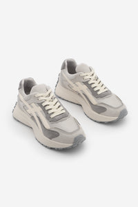 Kadın Sneaker Kalın Taban Sneaker Spor Ayakkabı Ribaga - Gri