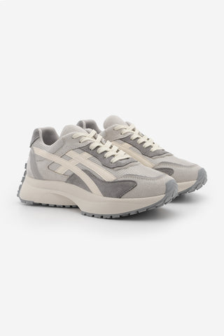Kadın Sneaker Kalın Taban Sneaker Spor Ayakkabı Ribaga - Gri