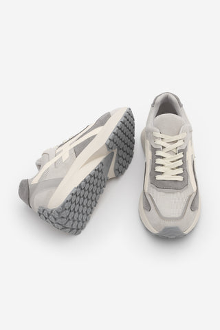 Kadın Sneaker Kalın Taban Sneaker Spor Ayakkabı Ribaga - Gri