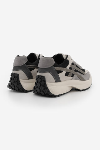 Kadın Sneaker Kalın Taban Sneaker Spor Ayakkabı Ribaga - Siyah
