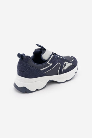 Kadın Sneaker Kalın Taban Spor Ayakkabı Merita - Lacivert