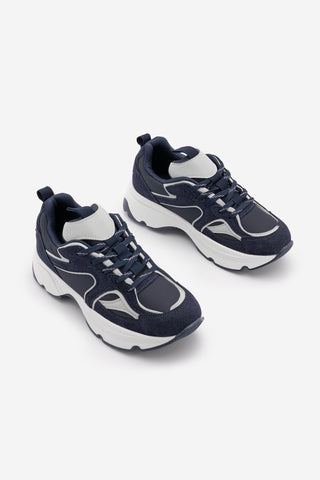 Kadın Sneaker Kalın Taban Spor Ayakkabı Merita - Lacivert