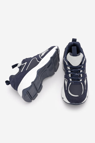 Kadın Sneaker Kalın Taban Spor Ayakkabı Merita - Lacivert