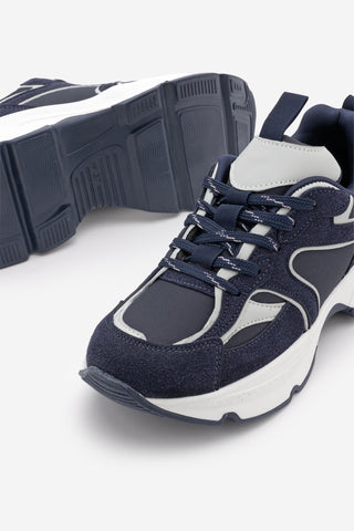 Kadın Sneaker Kalın Taban Spor Ayakkabı Merita - Lacivert