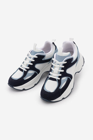 Kadın Sneaker Kalın Taban Spor Ayakkabı Merita - Mavi