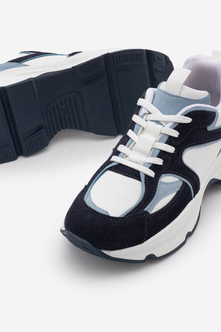 Kadın Sneaker Kalın Taban Spor Ayakkabı Merita - Mavi