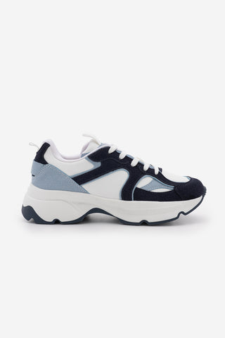Kadın Sneaker Kalın Taban Spor Ayakkabı Merita - Mavi