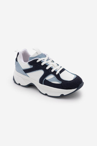Kadın Sneaker Kalın Taban Spor Ayakkabı Merita - Mavi