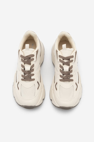 Kadın Sneaker Kalın Taban Spor Ayakkabı Vader - Ekru