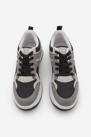 Kadın Sneaker Kalın Taban Spor Ayakkabı Aryan - Füme Süet