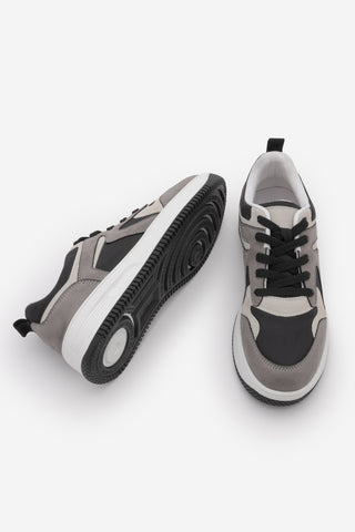 Kadın Sneaker Kalın Taban Spor Ayakkabı Aryan - Füme Süet