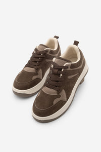 Kadın Sneaker  Spor Ayakkabı Aryan - Kahve Süet