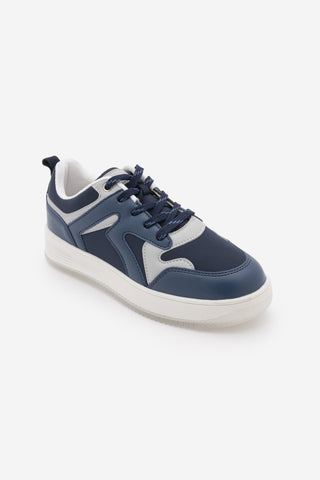 Kadın Sneaker Kalın Taban Spor Ayakkabı Aryan - Lacivert