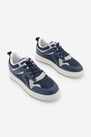 Kadın Sneaker Kalın Taban Spor Ayakkabı Aryan - Lacivert