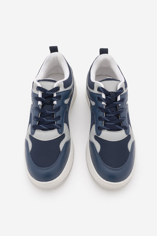 Kadın Sneaker Kalın Taban Spor Ayakkabı Aryan - Lacivert