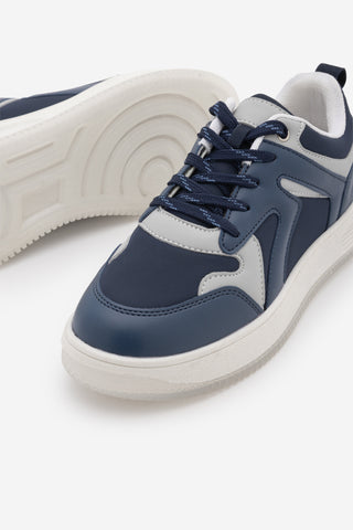 Kadın Sneaker Kalın Taban Spor Ayakkabı Aryan - Lacivert