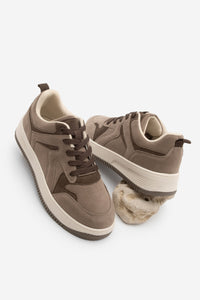 Kadın Sneaker  Spor Ayakkabı Aryan - Vizon Süet