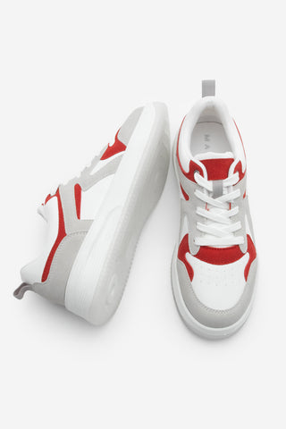 Kadın Sneaker Kalın Taban Spor Ayakkabı Aryan - Kırmızı