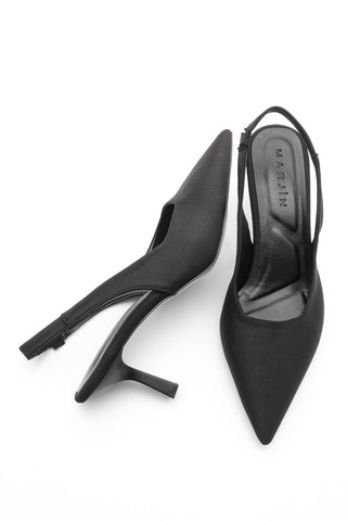Kadın Stiletto Topuklu Ayakkabı Ader - Siyah