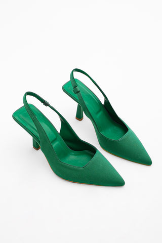 Kadın Stiletto Topuklu Ayakkabı Besva - Yeşil