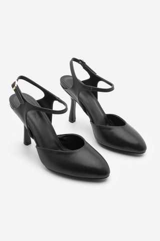 Kadın Stiletto Topuklu Ayakkabı Valfe - Siyah