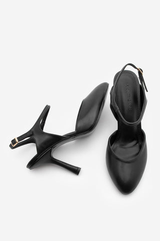 Kadın Stiletto Topuklu Ayakkabı Valfe - Siyah