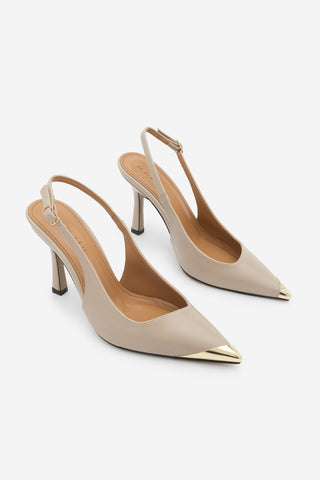 Kadın Stiletto Topuklu Ayakkabı Süvat - Bej